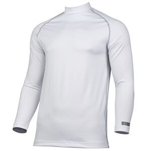 Rhino Mens Thermal Underwear Long Sleeve Base Layer Vest Top / White
